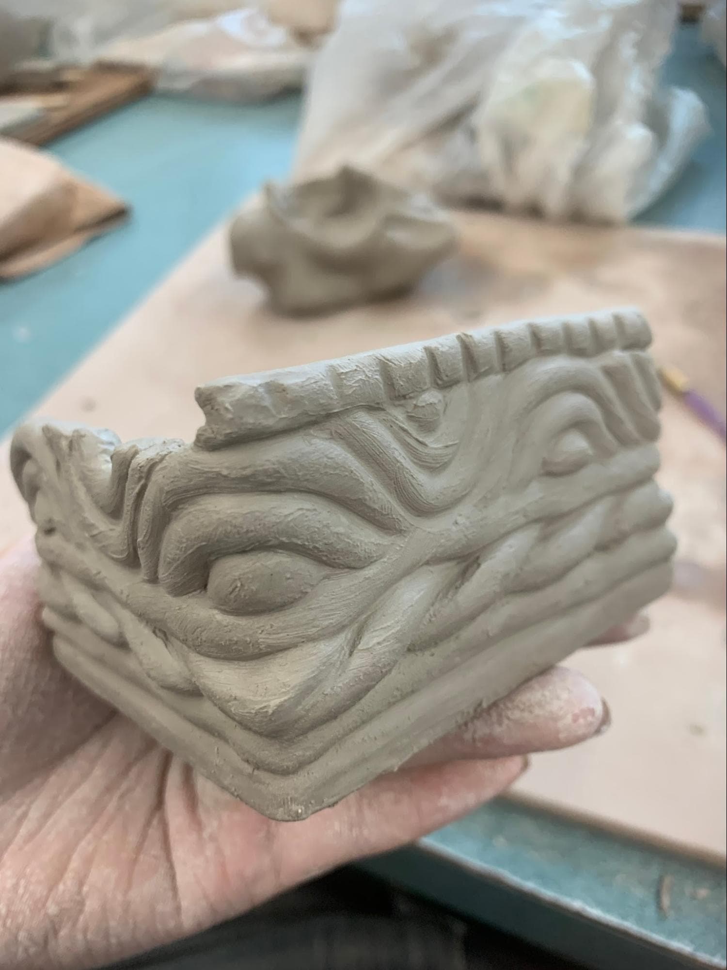Coiled Matcha Vessel · Duncan TM305 + Mayco FN001 White Glaze · reclaim (L210 + L212) — Ceramic work by RuiXuan Xu — Club