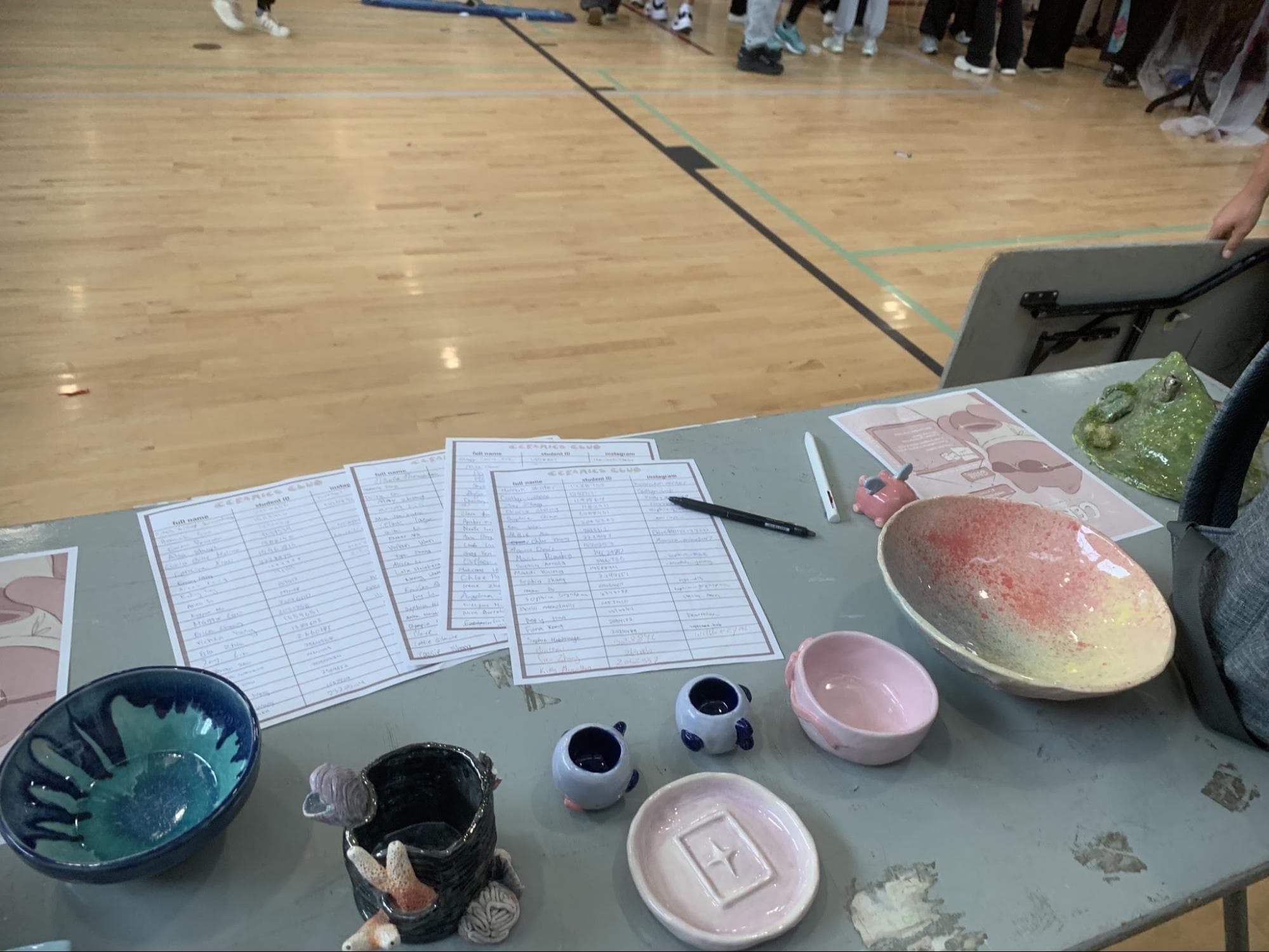 Clubs Day, works in progress & BCCHF Fundraiser — Ceramic work by RuiXuan Xu — Club