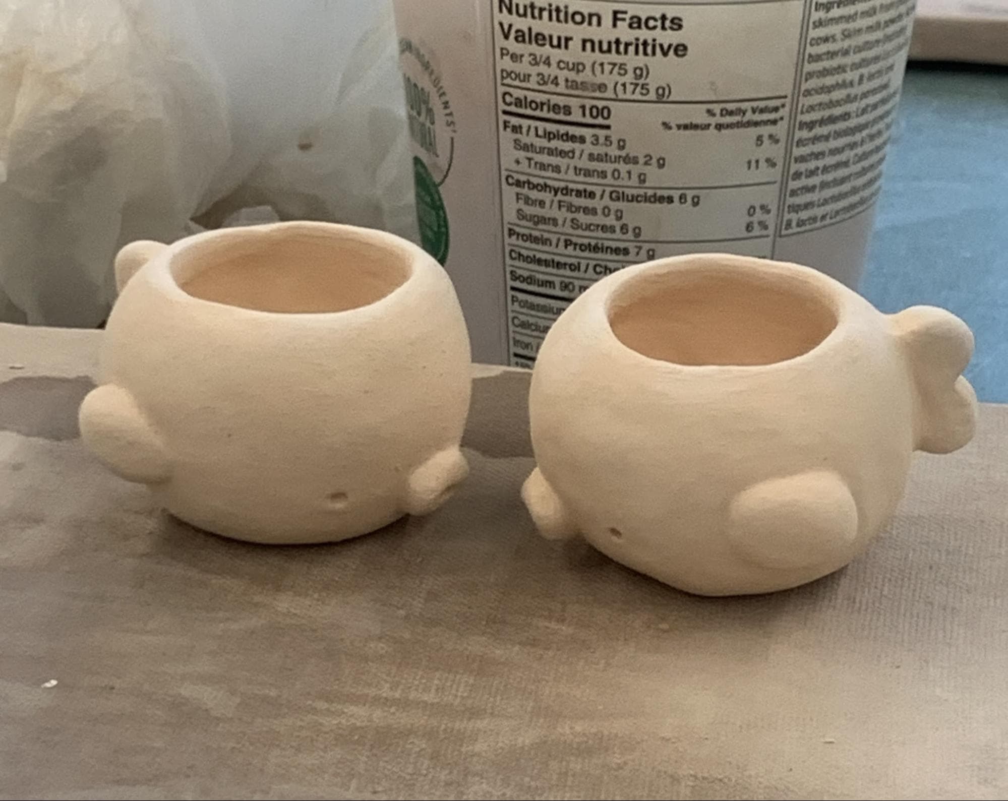 Fishy Pinch Pots · Spectrum underglazes — Ceramic work by RuiXuan Xu — School