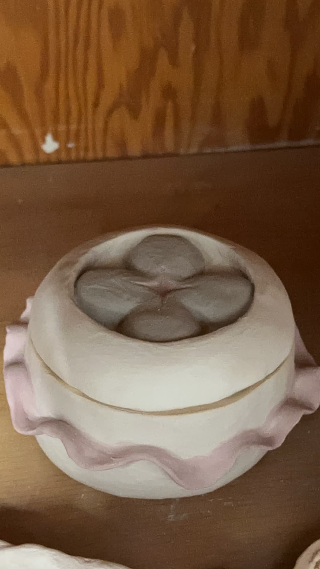 Trinket Holder · Spectrum 726 Ivory + Duncan TM305 — Ceramic work by RuiXuan Xu — School