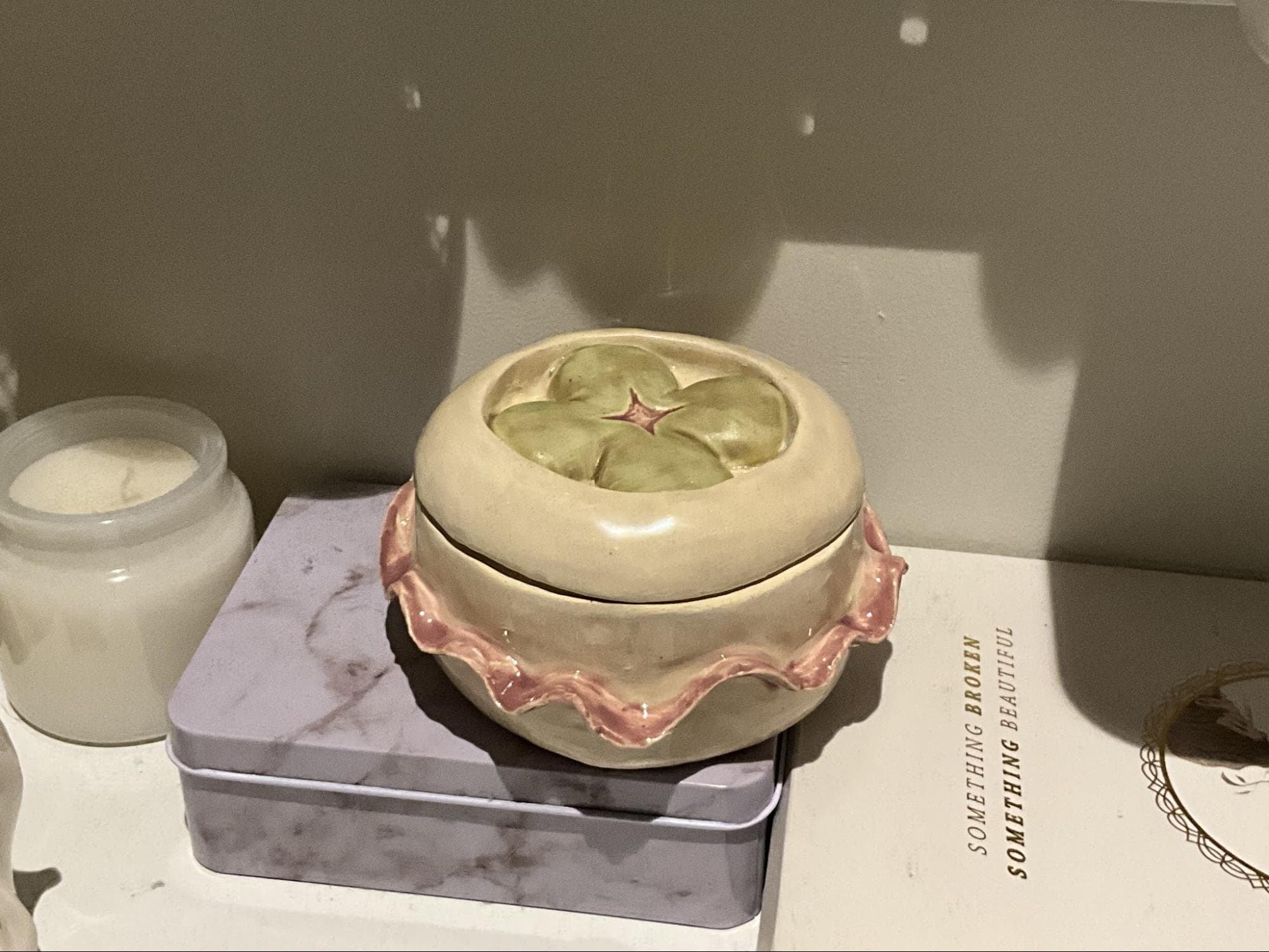 Trinket Holder · Spectrum 726 Ivory + Duncan TM305 — Ceramic work by RuiXuan Xu — School